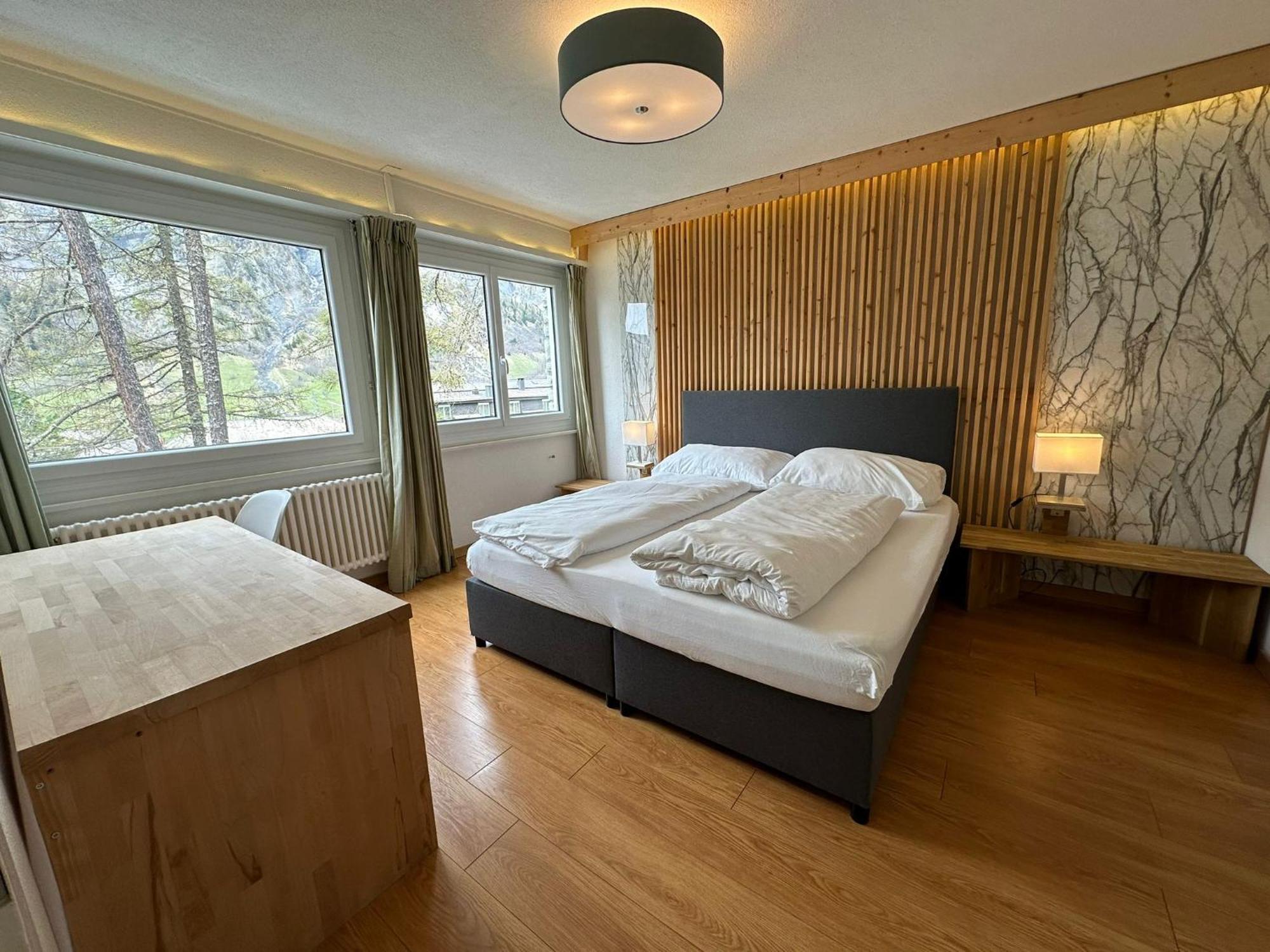 Center, Sauna, View - Haus Linaria Leukerbad Esterno foto