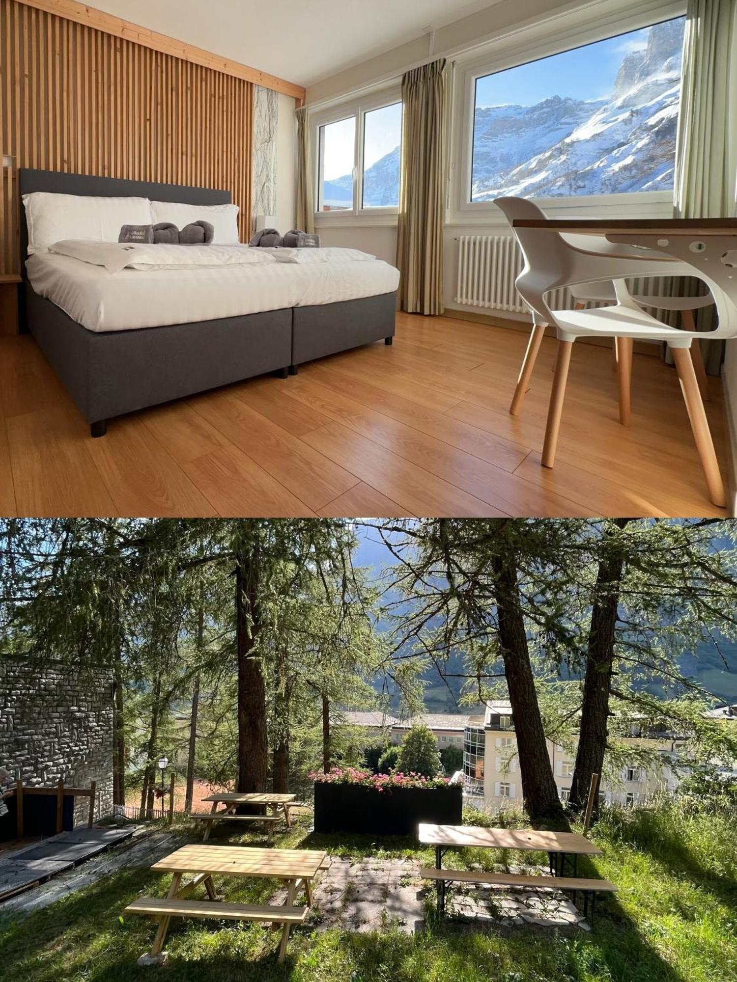 Center, Sauna, View - Haus Linaria Leukerbad Esterno foto